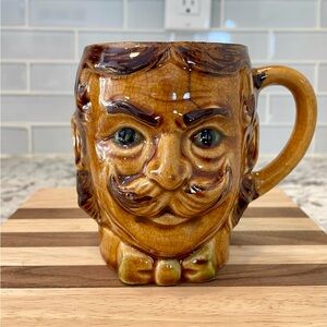 Vintage Brown Mustache Mug